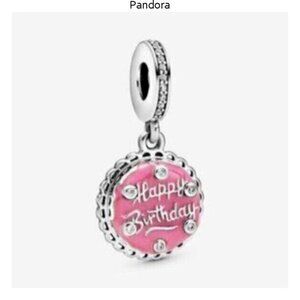 Pandora Pink Birthday Cake Dangle Charm